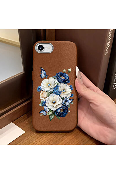 Hontinga For iPhone 7/8/Se 2020 2022 Compatible Phone Case Leather Texture An...