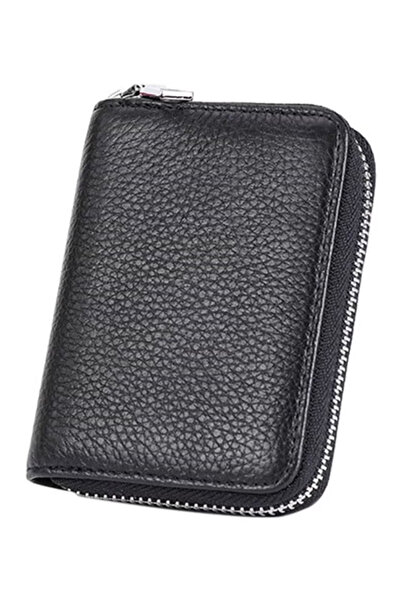Beauenty Calfskin Leather Card Holder Black