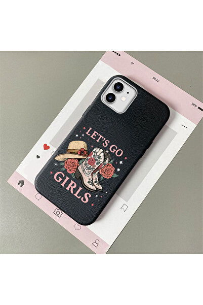 Hontinga iPhone 12 Compatible Leather Texture Anti-Fall Soft Silicone Phone C...