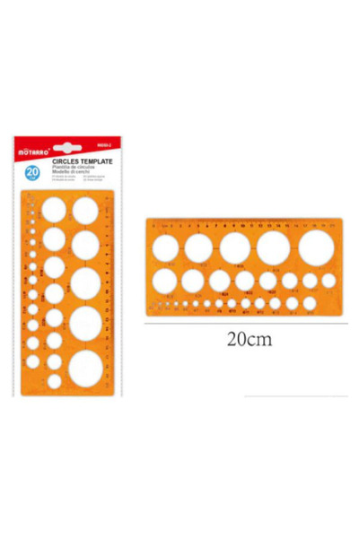 MOTARRO Circle Template MI050-2 – Durable Plastic Drawing & Drafting Stencil ...