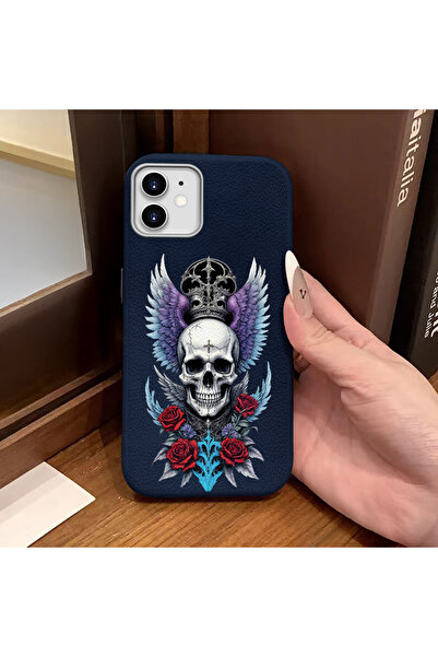 Hontinga iPhone 11 Compatible Phone Case Leather Texture Anti Fall Soft Silic...