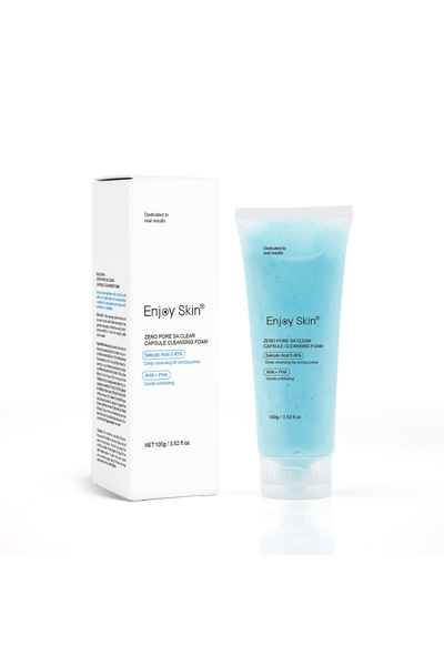 Enjoy Skin رغوة تنظيف بكبسولات شفافة خالية من المسام