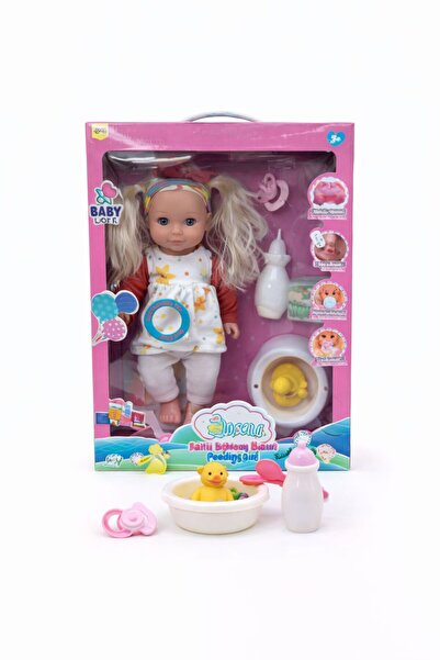 NASYONEL TOYS Aksesuarlı Oyuncak Bebek Seti – Mama ve Biberonlu Kız Bebek Oyu...