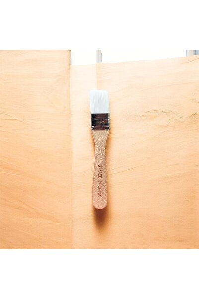 Emin İş Eğitim Zemin Fırçası No:3 Ahşap Saplı Dayanıklı Kıl Yapısı Boya, Vern...