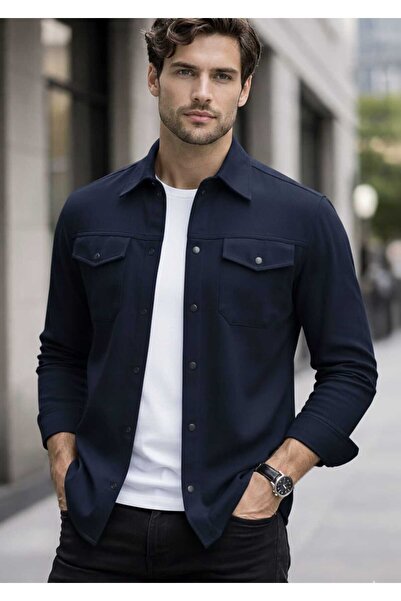 gılapa MAN JOGGER ÇITÇITLI ÇİFT CEPLİ SPOR GÖMLEK