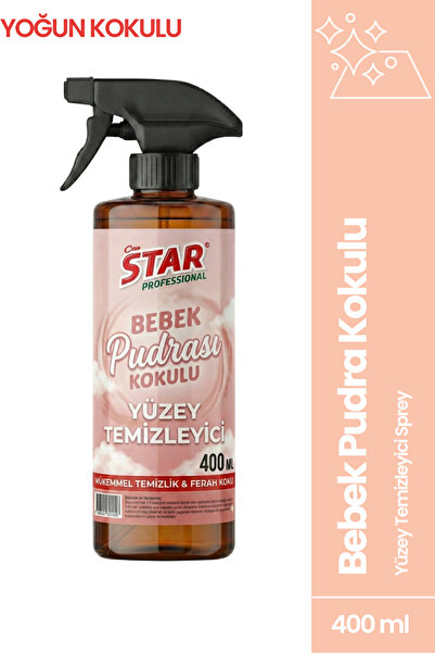 Can Star Bebek Pudrası Kokulu Yüzey Temizleyici 400 ml – Sprey, Çok Amaçlı Te...