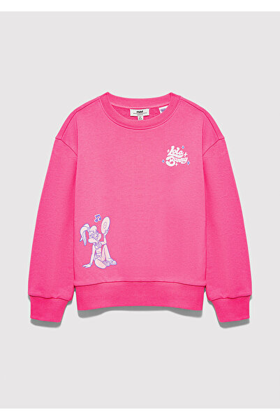 Mavi Lola Bunny Baskılı Pembe Sweatshirt 7S10184-91355