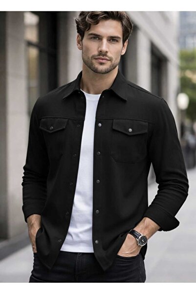 gılapa MAN JOGGER ÇITÇITLI ÇİFT CEPLİ SPOR GÖMLEK