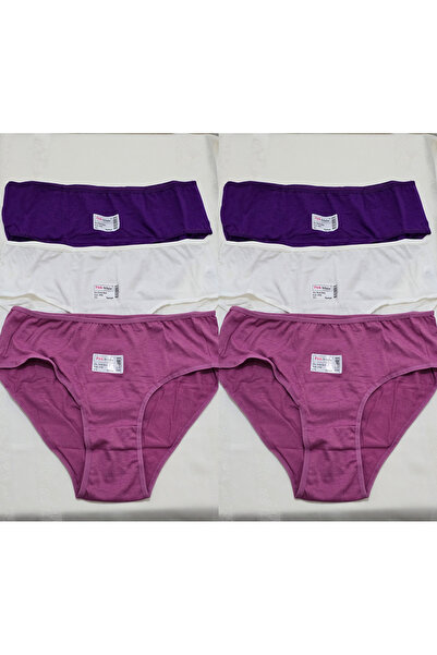 Macal Pink White Underwear Women's Panties Set of 6 2506