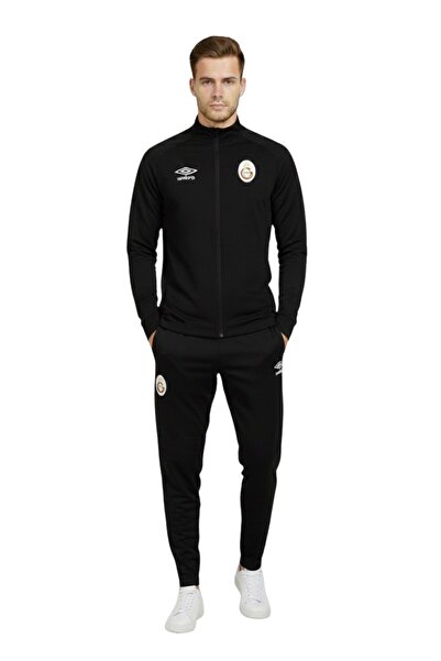 Galatasaray طقم سويت شيرت وبنطلون رياضي أسود مرخص