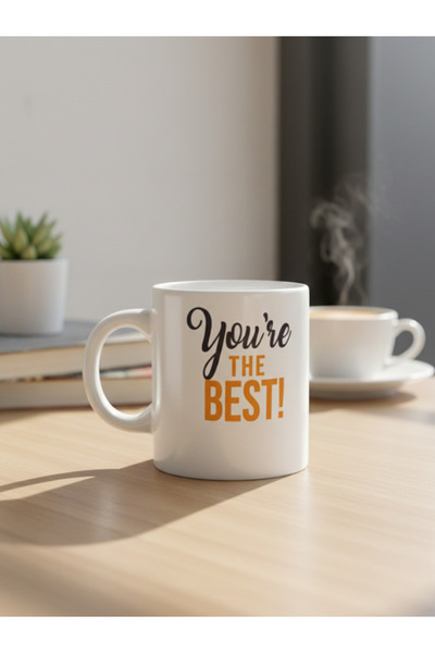 Dörtel Tedarik You'Re the Best Themed Ceramic Mug