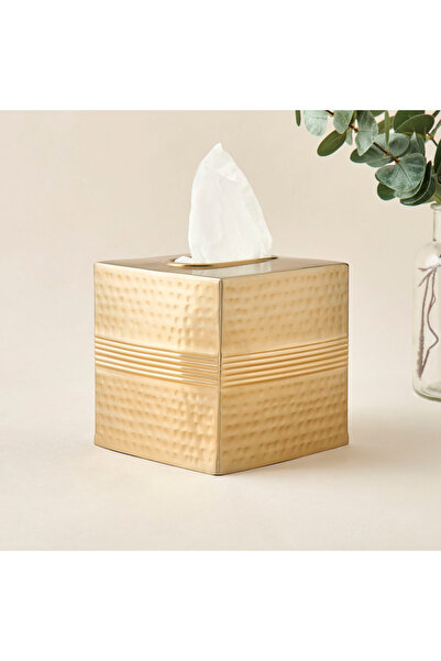 Lifestyle Metallic Hammered Tissue Box