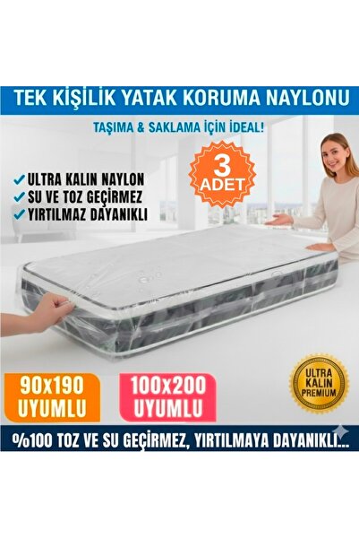 erfa plastik ambalaj 1984'den beri Tek Kişilik Yatak Baza Koruma Naylonu 90x1...