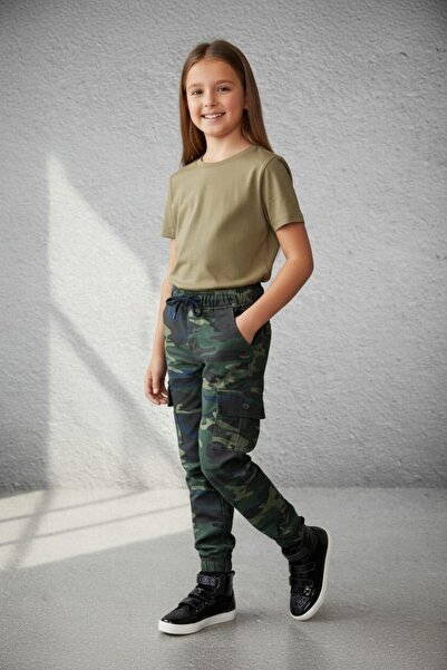 BLACK STEEL GARSON BOY KIZ KAMUFLAJ PANTOLON