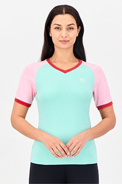 adidas Women Sportswear Fit Short Sleeve Outdoor T-Shirt, Mint Green
