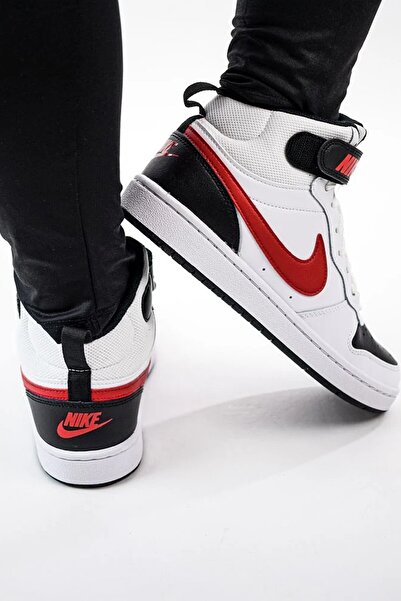 Nike Court Borough Mid 2 Leather Sneaker Hakiki Deri Bilekli Unisex Spor Ayak...