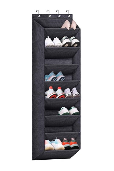 Generic 8 Tier Over The Door Shoe Organizer for Closet with Large Deep Pockets