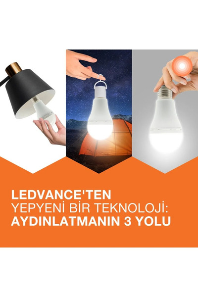 Osram Ledvance Classic A60 Rechargable LED Lamp 8W E27 Şarj Edilebilir LED La...