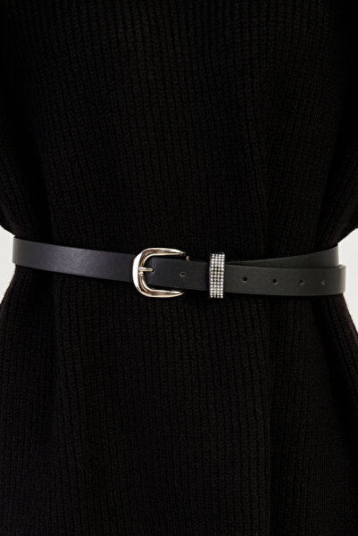 NEW JOURNAL curea cu cataramă neagră de damă BE698