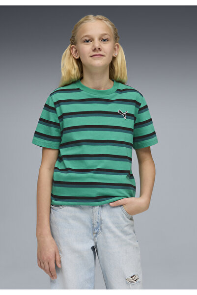 Puma Essentials Striped Tee Youth