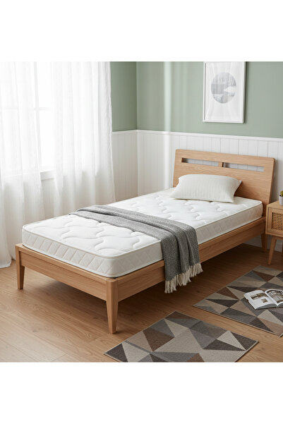UPR HOME Havlu Kumaş Yaysız Sünger Yatak - 100x200x15 cm