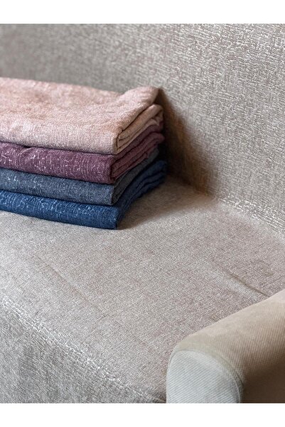 GÜRLEK TEKSTİL Chenille Fabric Plain Pattern Sofa Cover / Sofa Bed Cover 175 ...