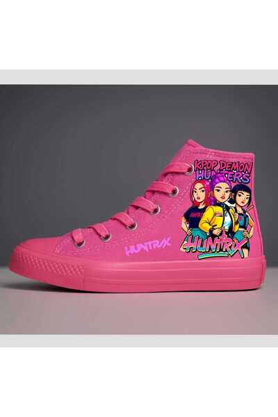 amazoondesing Kpop Demon Huntrıx Hunters Canvas Pink Pink Sole Girls' Sports ...