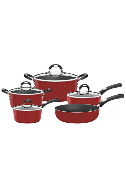 TRAMONTINA 9-Piece Monaco Induction Aluminum Cookware Set