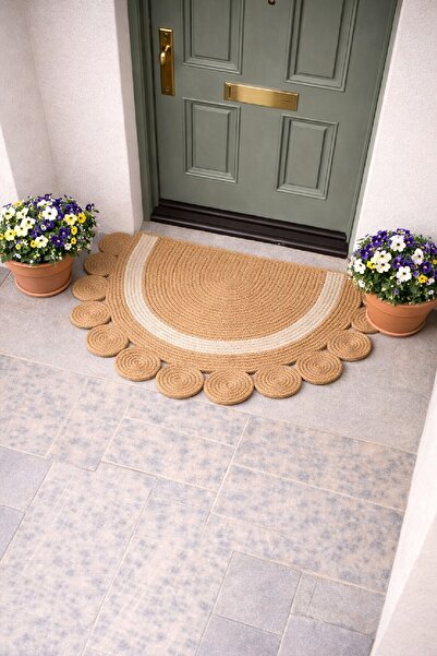 GNG Home Tekstil Half Moon D Doormat Front Door Mat Bath Mat Rug Carpet