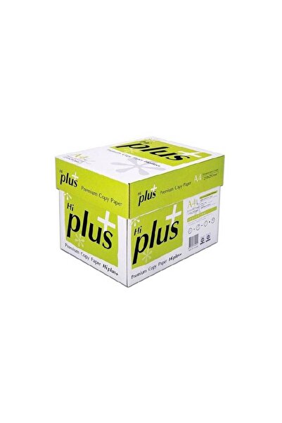hi plus ورق تصوير فاخر A4 - 80 غرام/م²، 500 ورقة × 5 رزم - ورق تصوير أبيض