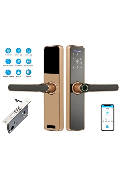 PERKOTEK FL-20-B Parmak İzi Okuyuculu Kapı Kilidi – Biyometrik Akıllı Kilit