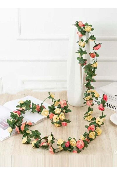 X SPRING Five artificial multi-color rose branches - artificial rose branches...