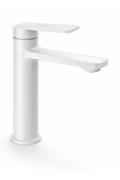 luxury faucet صنبور حوض الحمام الأبيض الفاخر من سلسلة فيكتور - تصميم عصري وتج...