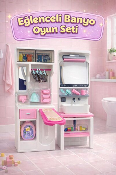 oydaş oyuncak Eğlenceli Lavabom ve Ütü Seti, Kız Çocuk oyuncağı