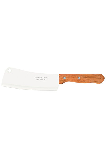 TRAMONTINA Dynamic 6 Inches Cleaver with Stainless Steel Blade and Natural Wo...