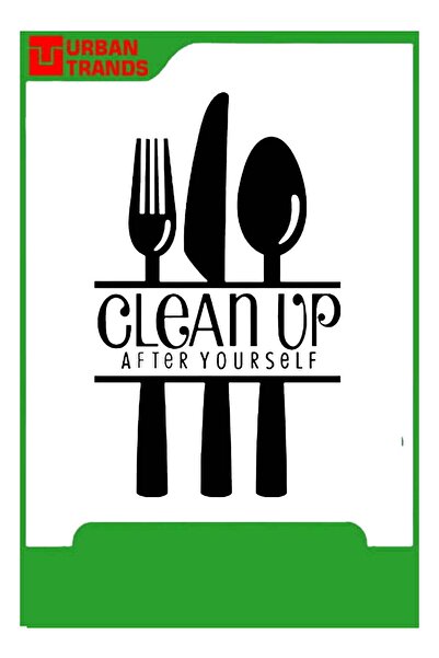 urbantrands Tableware Pattern Wall Sticker