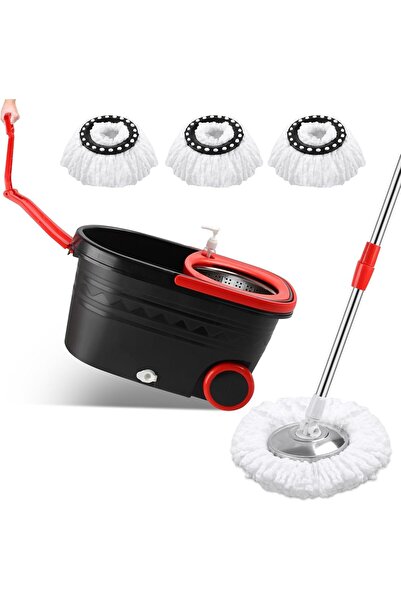 XAVORA Easy Wring Spin Mop and Bucket Set with Wheels