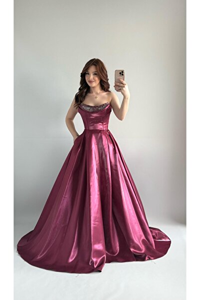 AYŞENUR DİNÇER Aurora Abiye Mürdüm