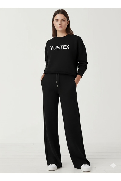 CANDERO ΧΕΙΜΕΡΙΝΟ Γυναικείο Βαμβακερό Φούτερ Μαύρο Φούτερ με Επένδυση Άνετο Φ...