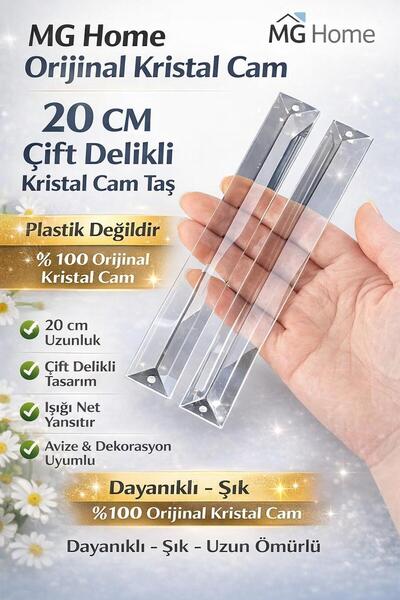 VENON 10 ШТ. ⭐ДВОЙНІ ОТВОРИ 20 СМ 🌺 Кришталевий камінь для люстри 🌺 ОРИГІНА...