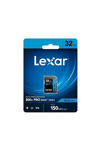 Lexar 32 GB 800x Pro SDHC Hafıza Kartı 150 MB/s UHS-I Class 10 V10