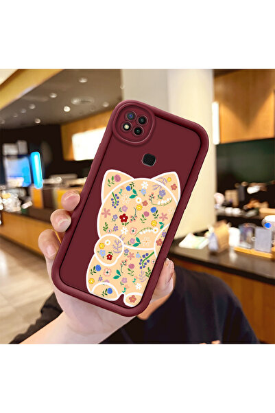 Hontinga Xiaomi Redmi 9C Compatible Thin Silicone Phone Case Anti-Fall Art Pa...