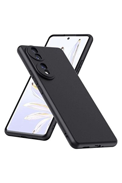 Generic Honor 70 Case Soft Flexible Silicone Slim Fit TPU Back Cover Matt Black