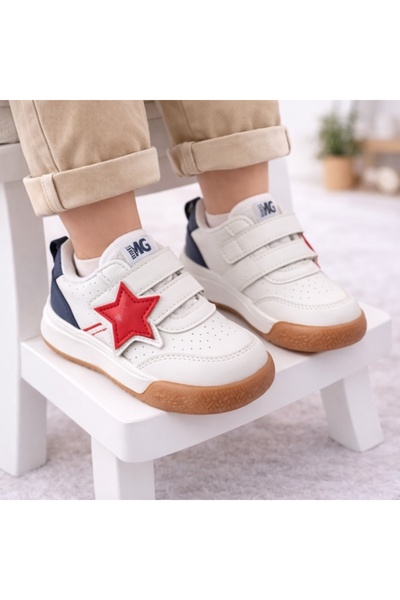 HANNA White sneakers for children - star