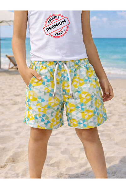 Casabony Αγορικό σορτς-μαγιό με επένδυση με σχέδια