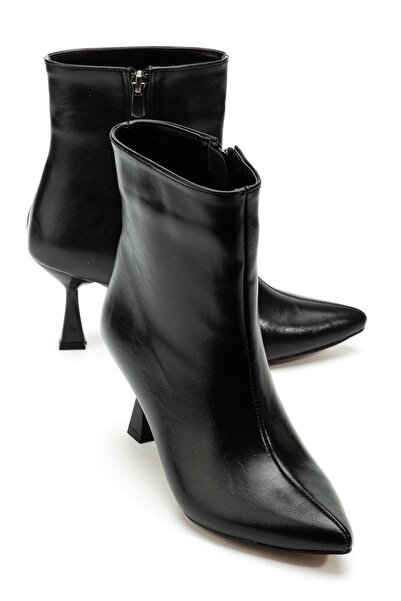 Zerenyus ZRİN-4701 Premium Μαύρες Γυναικείες Μπότες από ζαρωμένο λουστρίνι με...