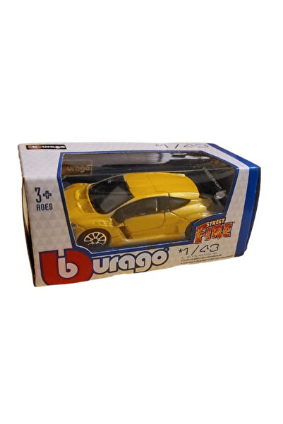 BBURAGO Renault Megane RS toy car – Bburago, scale 1:43, metal & plastic, yellow