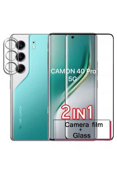 Generic 2 in 1 For Tecno Camon 40 Pro 5g Screen Camera Protection - High tran...