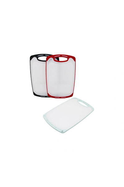 shopwave Krm 31x20cm small plastic cutting board non-slip silicone edge - 10m...
