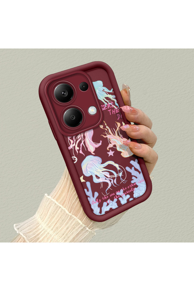 Hontinga جراب هاتف من السيليكون الناعم بنمط ميديوزا متوافق مع كاميرا شاومي ري...